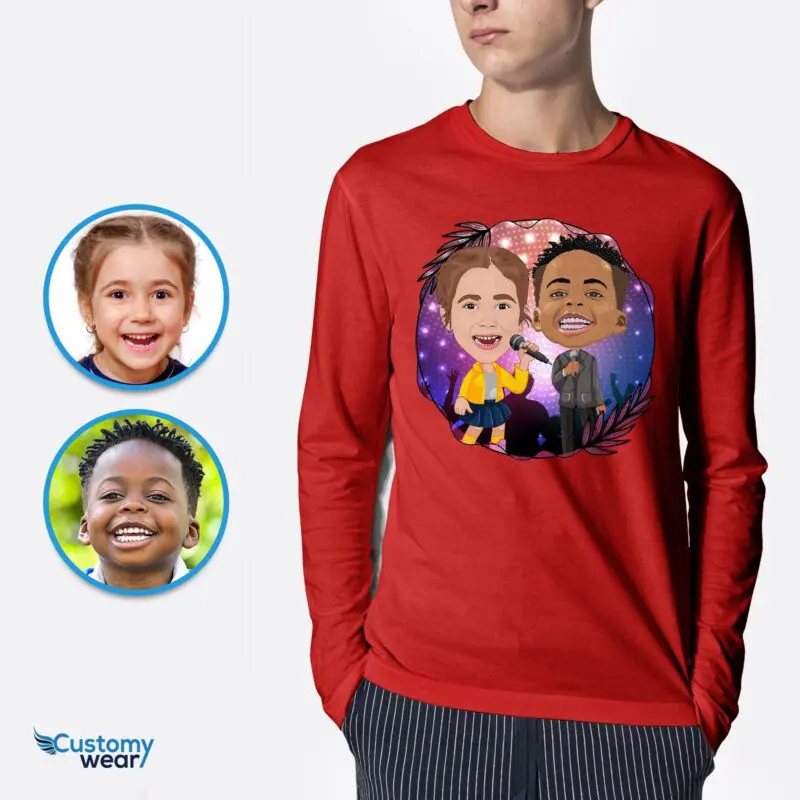 Personalized Singer Siblings Youth Shirt | Youth Singing Gifts Axtra - ALL vector shirts - male www.customywear.com