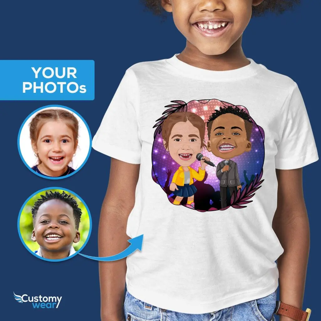 Personalized Singer Siblings Youth Shirt | Youth Singing Gifts Axtra - ALL vector shirts - male www.customywear.com