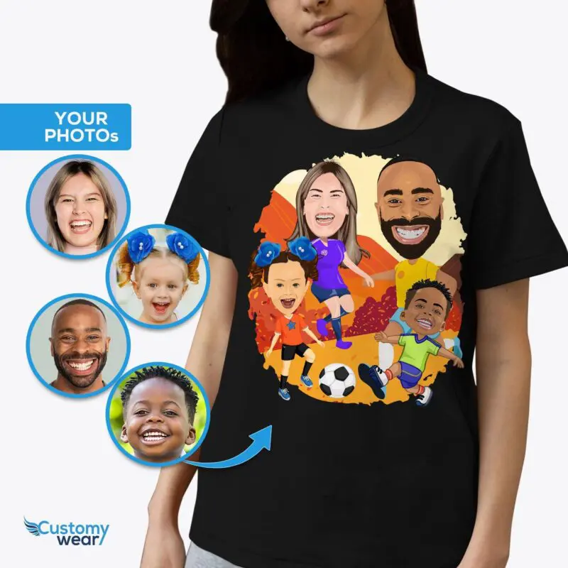 Personalized Soccer Family Shirt | Football Mom Tee Adult shirts www.customywear.com