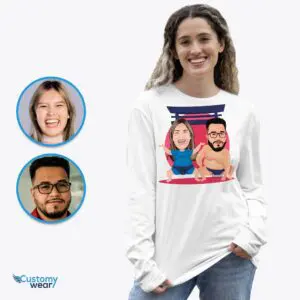 Transform Your Photo into Custom Sumo Couples Tee | Japanese Streetwear Adult shirts www.customywear.com