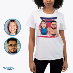 Transform Your Photo into Custom Sumo Couples Tee | Japanese Streetwear Adult shirts www.customywear.com