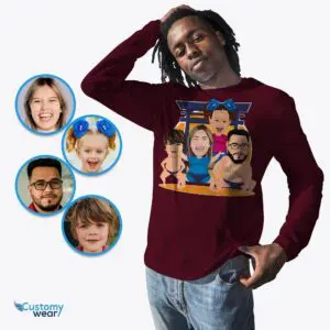 Transform Your Family Photo into Custom Sumo Family Tee | Japanese Harajuku Shirt Adult shirts www.customywear.com