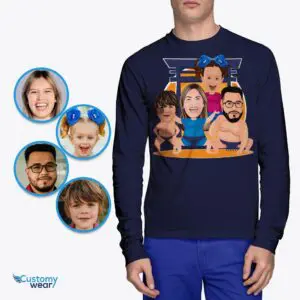 Transform Your Family Photo into Custom Sumo Family Tee | Japanese Harajuku Shirt Adult shirts www.customywear.com