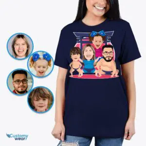 Create Lasting Memories with Your Personalized Sumo Family Tee | Japanese Harajuku Shirt Adult shirts www.customywear.com