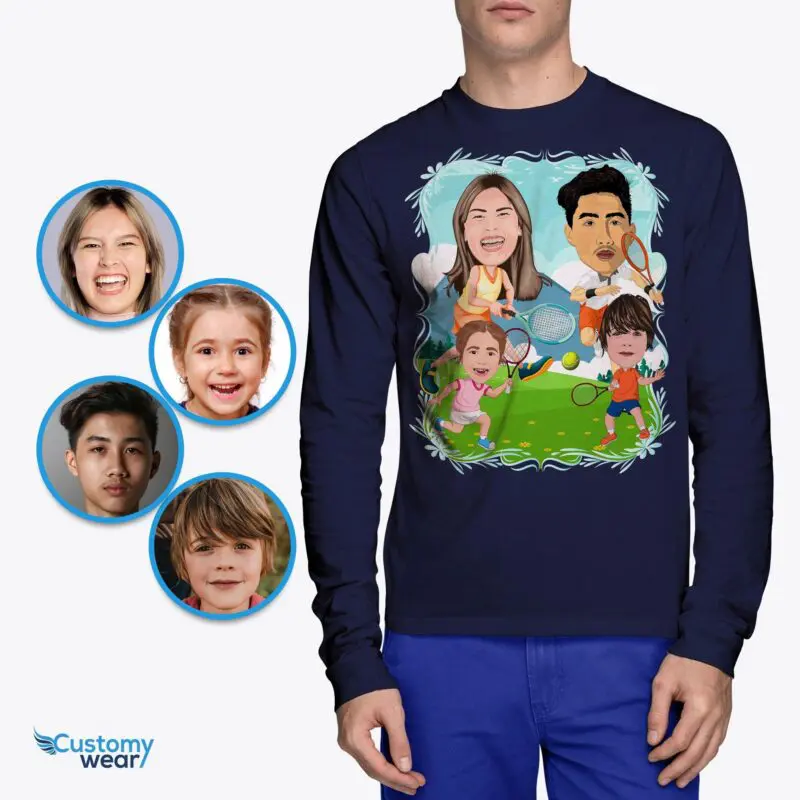 Custom Tennis Family Shirt | Personalized Tennis Gift for Family Adult shirts www.customywear.com