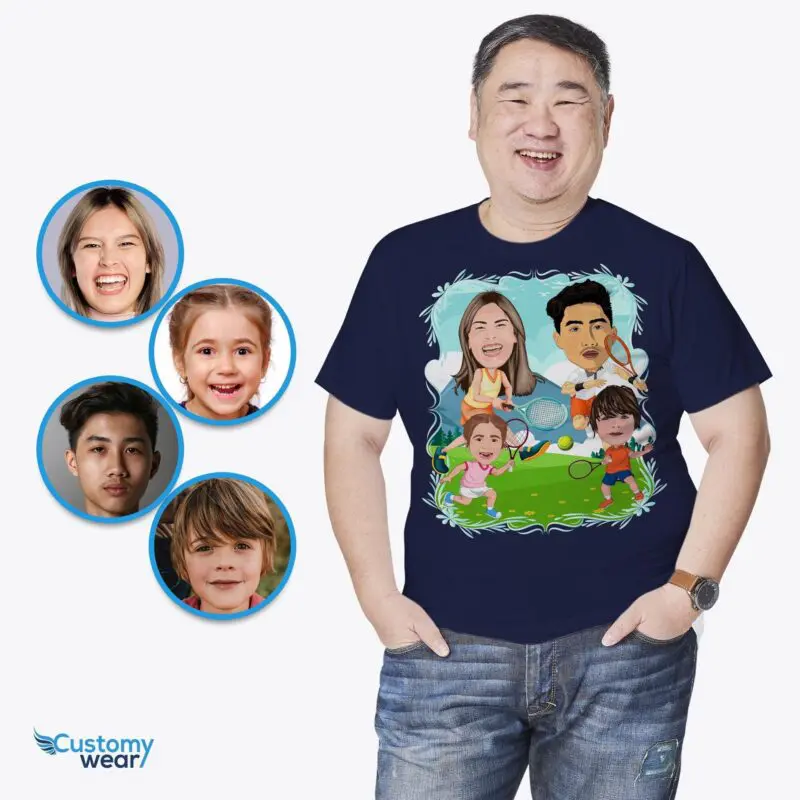 Custom Tennis Family Shirt | Personalized Tennis Gift for Family Adult shirts www.customywear.com