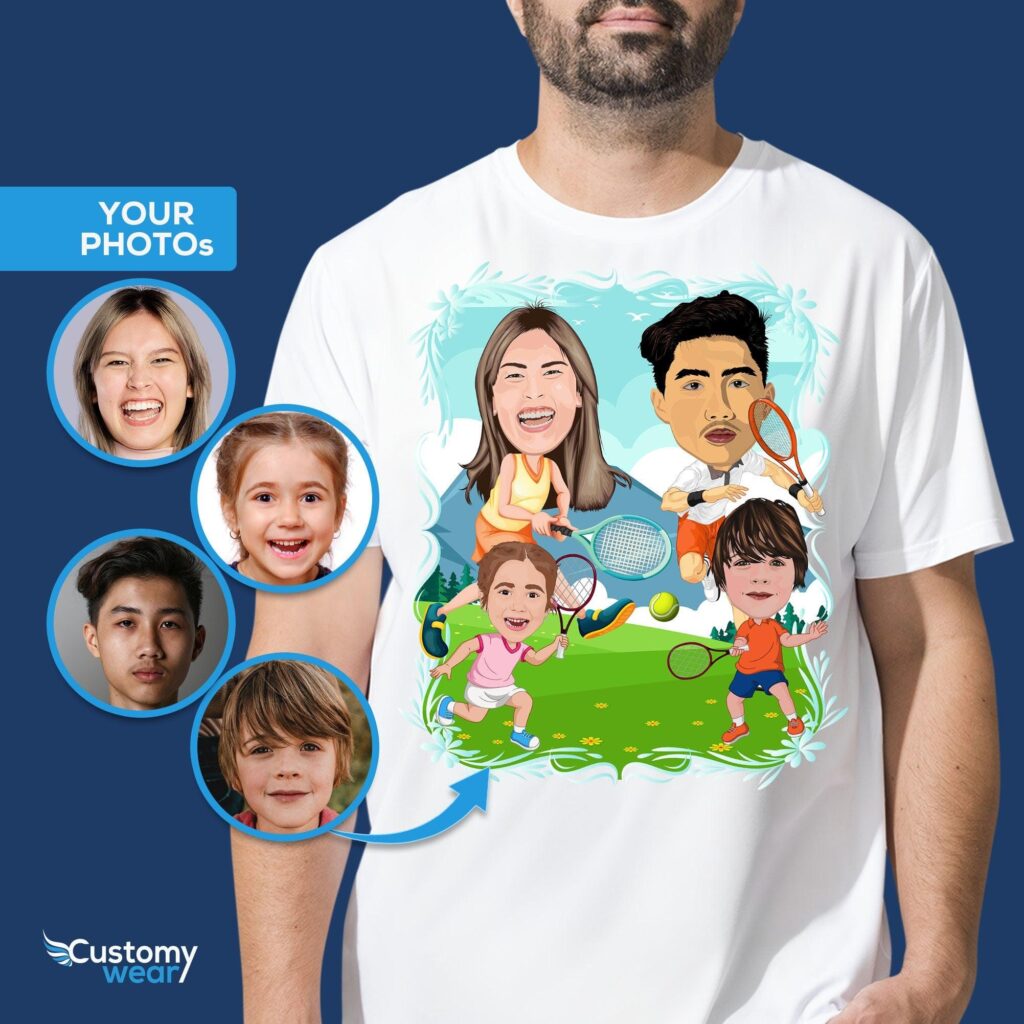 Custom Tennis Family Shirt | Personalized Tennis Gift for Family Adult shirts www.customywear.com