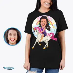 Personalized Unicorn Shirt | Custom Fantasy Women’s Tee | Girlfriend Gift Adult shirts www.customywear.com