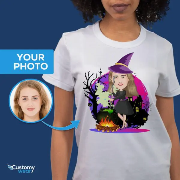 Personalized Witch T-Shirt for Women | Custom Halloween Gift Adult shirts www.customywear.com