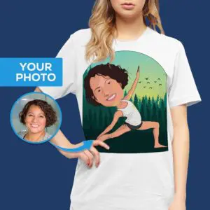 Personalized Yoga Shirt for Women | Custom Yoga Illustration Tee Adult shirts www.customywear.com