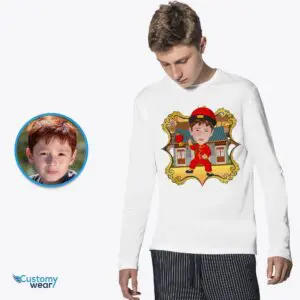 Custom Youth Chinese Traditional Shirt | Personalized China Art Gifts for Boys Chinese Traditional T-shirts www.customywear.com