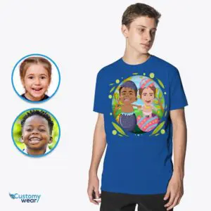 Personalized Easter Eggs Siblings Shirts | Custom Brother and Sister Tee Axtra - ALL vector shirts - male www.customywear.com