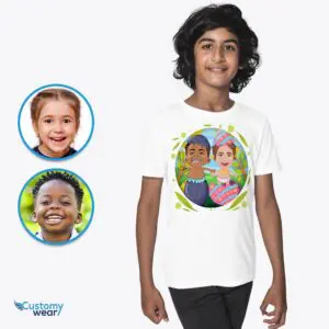 Personalized Easter Eggs Siblings Shirts | Custom Brother and Sister Tee Axtra - ALL vector shirts - male www.customywear.com