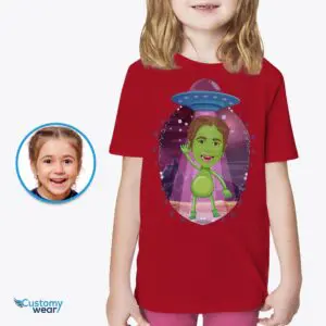 Custom Youth Alien Shirt | Personalized Big Sister Space Tee for Teenage Girls Alien shirts www.customywear.com