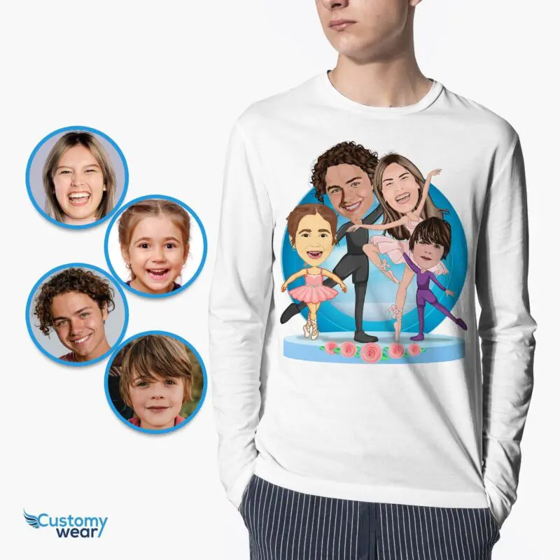 Personalized Ballet Family Shirt | Custom Dance Team Tee for Teens Ballet T-shirts www.customywear.com