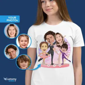 Custom Ballet Family Shirt | Personalized Dance Team Tee for Teens Ballet T-shirts www.customywear.com