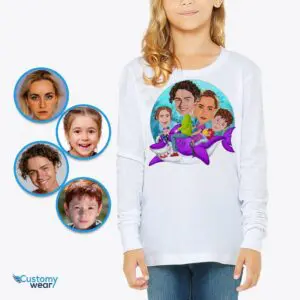 Custom Youth Family Shark Shirt | Baby Shark Siblings Tee Axtra - ALL vector shirts - male www.customywear.com