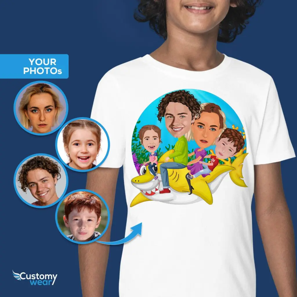 Custom Youth Family Shark Shirt | Baby Shark Adventure Tee Axtra - ALL vector shirts - male www.customywear.com