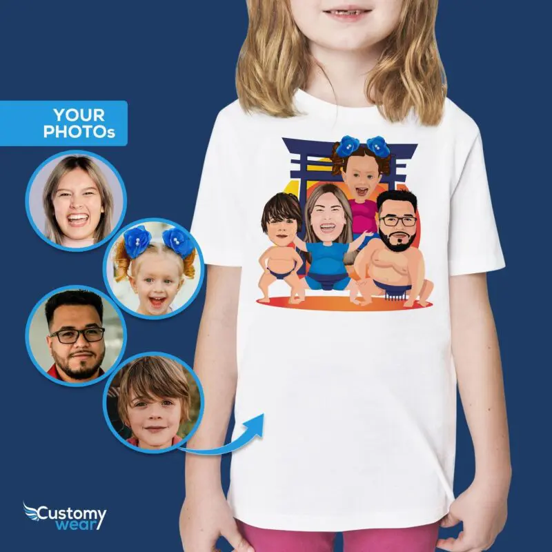 Custom Youth Family Sumo Shirt | Anime Inspired Tee for Teens Axtra - ALL vector shirts - male www.customywear.com