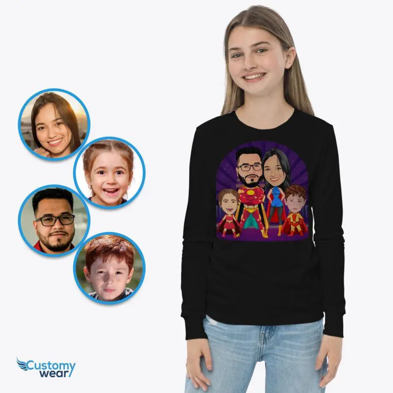 Custom Youth Family Superhero Shirt | Reunion and Siblings Hero Tee Axtra – Superhero – women www.customywear.com