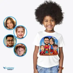 Create Your Own Family Superhero Tee | Custom Photo to Personalized T-Shirt Axtra – Superhero – men www.customywear.com