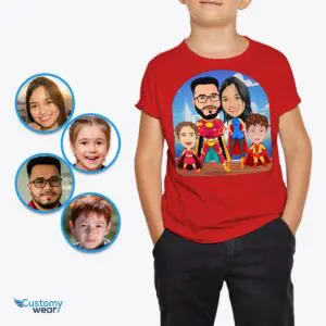 Create Your Own Family Superhero Tee | Custom Photo to Personalized T-Shirt Axtra – Superhero – men www.customywear.com