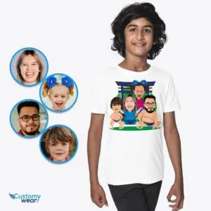 Transform Your Photo to Custom Sumo Family T-Shirt – Personalized Japanese Harajuku Shirt for Youth, Kids, and Toddlers Axtra - ALL vector shirts - male www.customywear.com