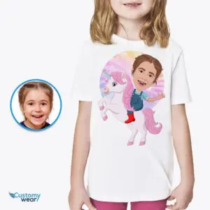 Personalized Youth Unicorn T-Shirt – Custom Unicorn Tee for Kids Axtra - ALL vector shirts - male www.customywear.com