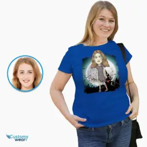 Personalized Zombie Grave T-Shirt for Women – Custom Halloween Gift Adult shirts www.customywear.com