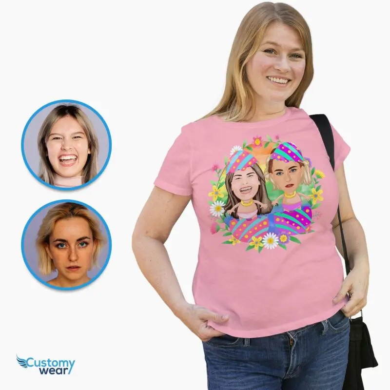 Personalized Easter Eggs Lesbian Shirt – Custom LGBTQ Couple Tee Axtra - ALL vector shirts - male www.customywear.com