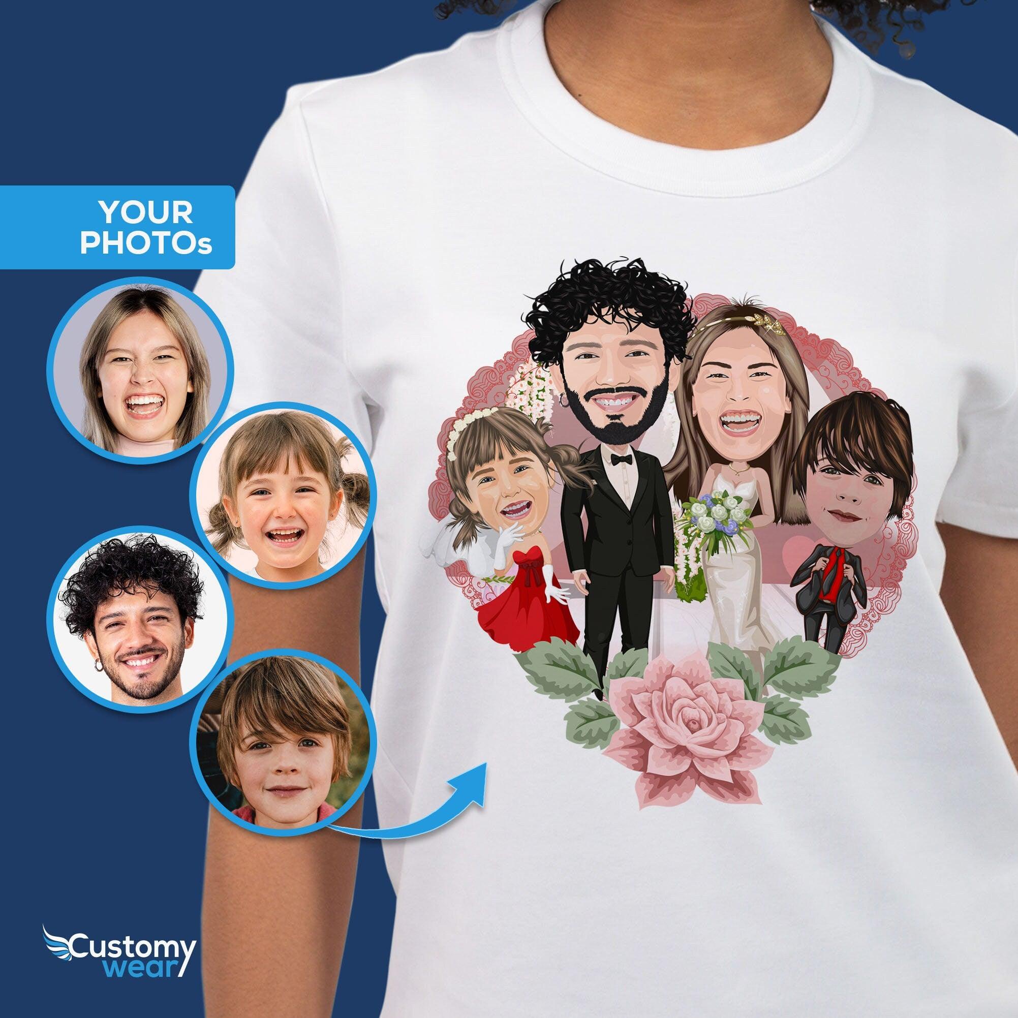 Personalized Family Wedding Shirts – Custom Wedding Gift Adult shirts www.customywear.com