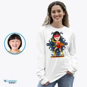 Custom Female Superhero T-Shirt – Personalized Heroic Women’s Gift Adult shirts www.customywear.com