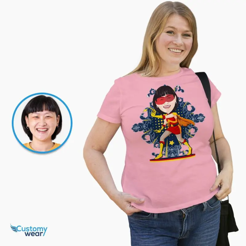 Custom Female Superhero T-Shirt – Personalized Heroic Women’s Gift Adult shirts www.customywear.com