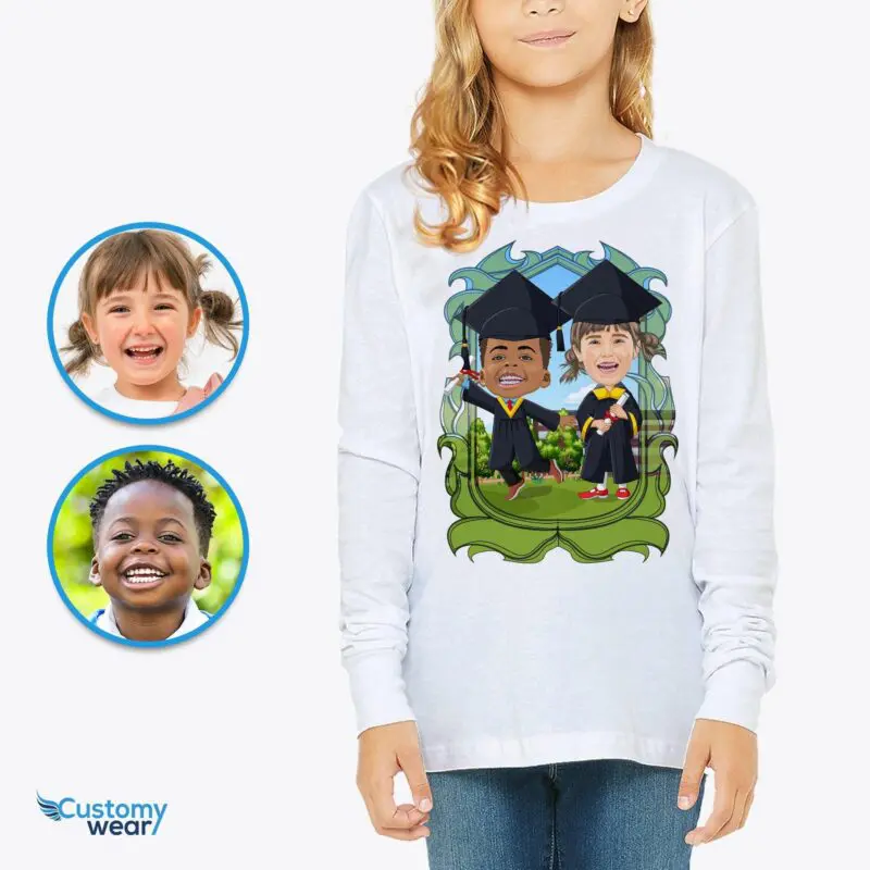 Custom Graduation Siblings T-Shirts – Personalized Kids Preschool Gift Axtra - Graduation www.customywear.com