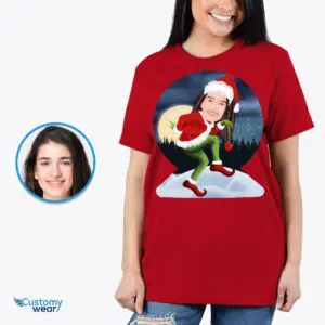 Custom Grinch Movie T-Shirt for Women – Personalized Poster Style Tee Adult shirts www.customywear.com