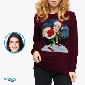 Custom Grinch Movie T-Shirt for Women – Personalized Poster Style Tee Adult shirts www.customywear.com