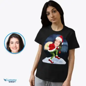 Custom Grinch Movie T-Shirt for Women – Personalized Poster Style Tee Adult shirts www.customywear.com