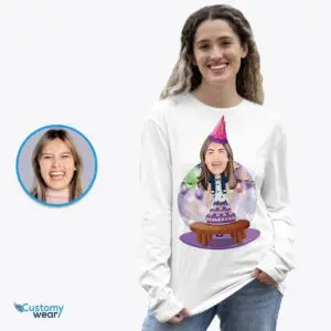 Custom Happy Birthday Woman Shirt – Personalized Fun Gift for Her Adult shirts www.customywear.com