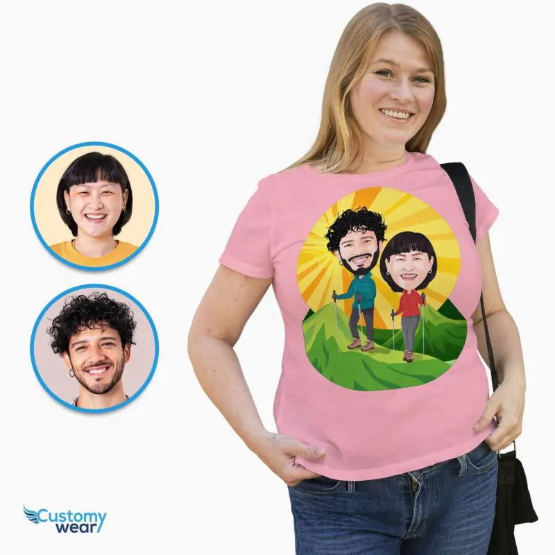 Custom Hiking Couples Shirts – Personalized Matching Adventure Tees Adult shirts www.customywear.com