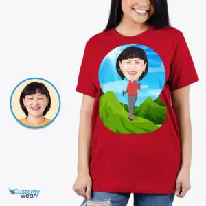 Custom Hiking Woman Shirt – Personalized Female Hiker Mountain Tee Adult shirts www.customywear.com