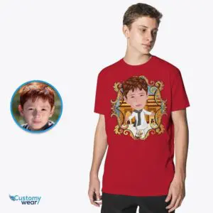 Personalized Indian Boy Tee | Custom Photo T-Shirt Art Boys www.customywear.com