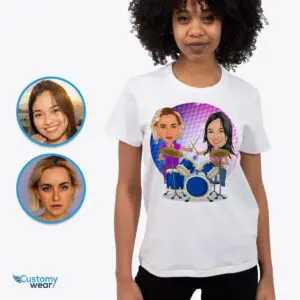 Custom Lesbian Drummer Shirt | Personalized LGBTQ Music Gift Drummer T-shirts www.customywear.com