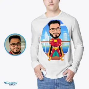 Personalized Male Superhero Custom Shirt | Create Your Own Hero Tee Adult shirts www.customywear.com