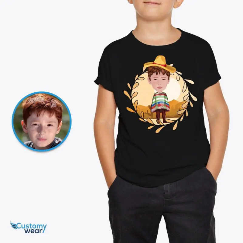 Custom Mexican Culture Boy Shirt | Personalized Latin Gift Boys www.customywear.com