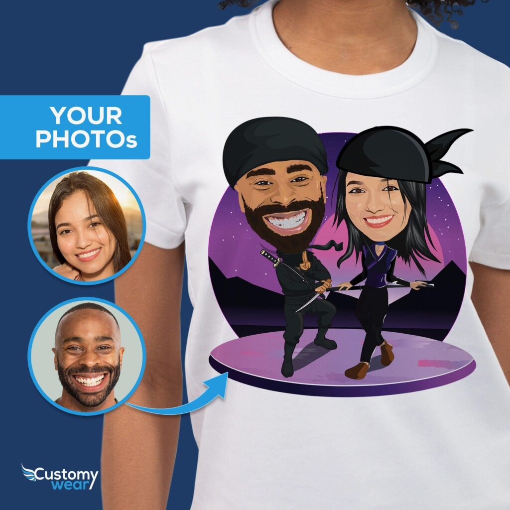 Custom Ninja Couples Shirt | Personalized Matching Gift Adult shirts www.customywear.com