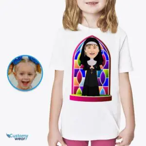 Custom Nun Young Girl Shirt | Personalized Religious Tee Axtra - ALL vector shirts - male www.customywear.com