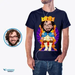 Personalized King T-Shirt | Custom King Caricature Art Tee Adult shirts www.customywear.com