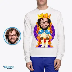 Personalized King T-Shirt | Custom King Caricature Art Tee Adult shirts www.customywear.com