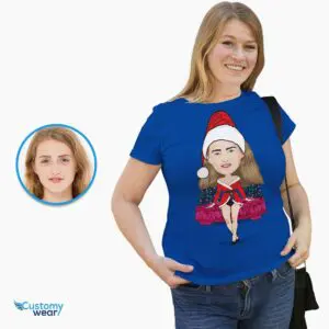 Unleash the Festive Charm with Our Custom Santa Woman On Bed Shirt Adult shirts www.customywear.com