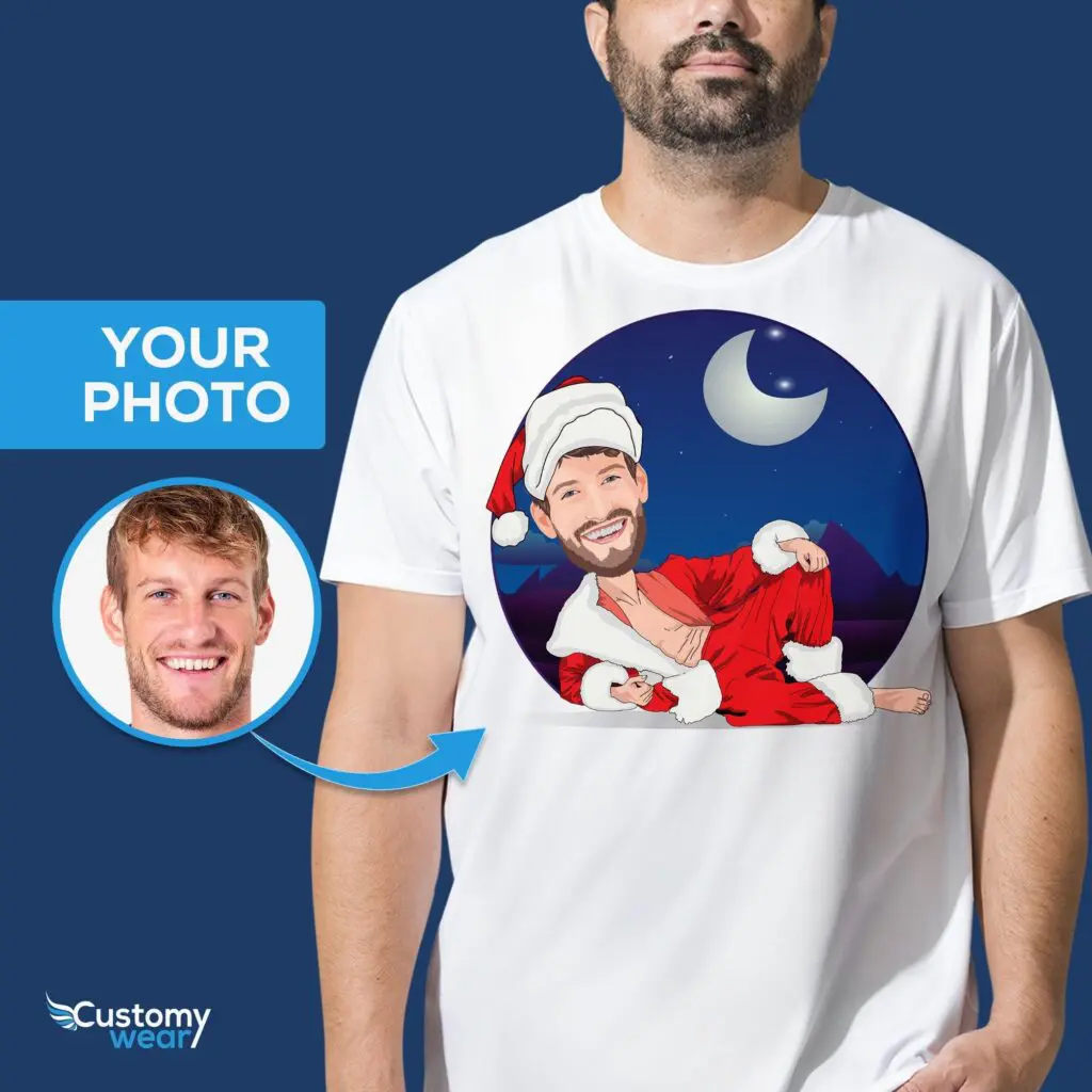 Get Festive with Our Custom Sexy Santa Claus Man Shirt Adult shirts www.customywear.com